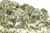 Gleaming Pyrite Crystals with Chalcopyrite and Quartz - Peru #325626-3